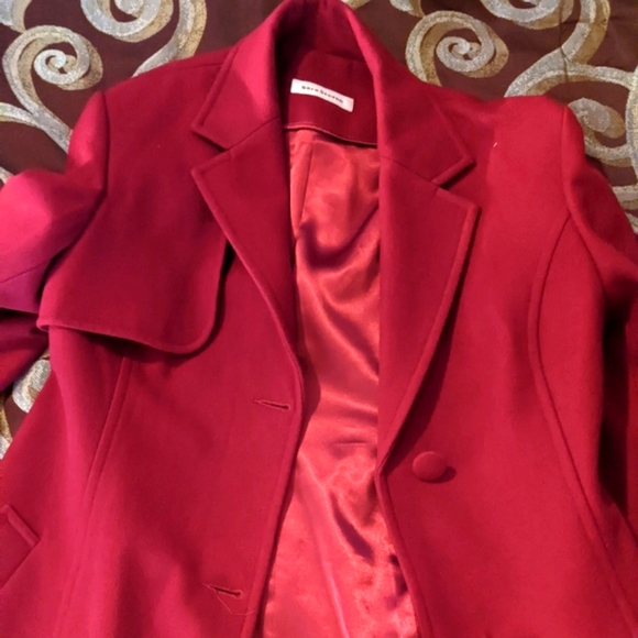 Sara Steven Heavy red winter coat - Picture 7 of 9